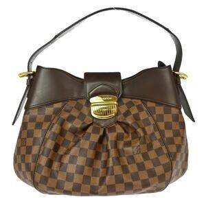 Authentic Louis Vuitton Damier Sistina MM Shoulder Bag VI4151
